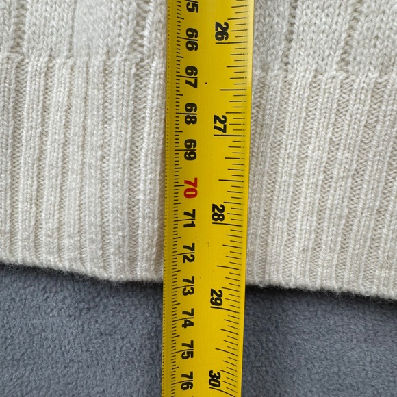 Polo Ralph Lauren Mens Cream Cable Knit Wool Cashmere Sweater XXL NWT - Picture 8 of 11